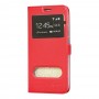 Чехол книжка для Xiaomi Mi Play Momax с двумя окнами красный