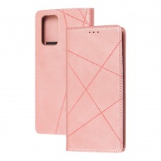 Чехол книжка Business Leather для Samsung Galaxy Note 20 (N980) розовый