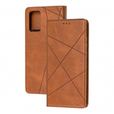 Чехол книжка Business Leather для Samsung Galaxy Note 20 (N980) коричневый
