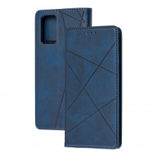 Чехол книжка Business Leather для Samsung Galaxy Note 20 (N980) синий