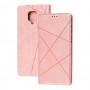 Чохол книжка Business Leather для Xiaomi Redmi Note 9s / 9 Pro рожевий