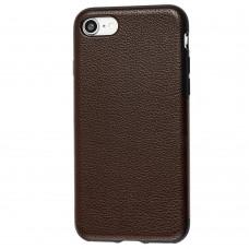 Чохол для iPhone 7 / 8 / SE 2 Grainy Leather коричневий
