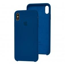 Чехол Silicone для iPhone Xs Max Premium case Blue Horizon 