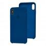 Чохол Silicone для iPhone Xs Max Premium case Blue Horizon