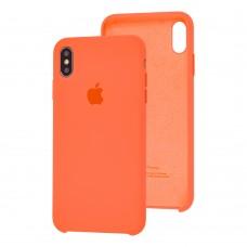 Чехол Silicone для iPhone Xs Max Premium case nectarine