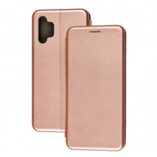 Чехол книжка Premium для Samsung Galaxy M52 (M526) розово-золотистый