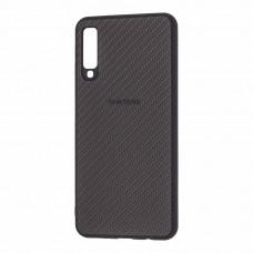Чехол для Samsung Galaxy A7 2018 (A750) Carbon New черный