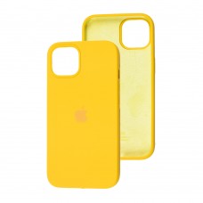 Чохол для iPhone 13 / 14 Square Full silicone жовтий / sunflower