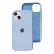 Чехол для iPhone 13 Silicone Full голубой / lilac blue  