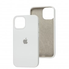 Чехол для iPhone 13 mini Silicone Full белый / white