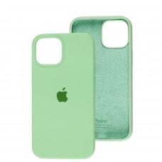 Чехол для iPhone 13 mini Silicone Full зеленый / pastachio