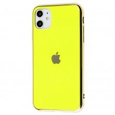 Чехол для iPhone 11 Original glass желтый
