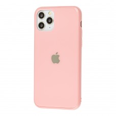 Чохол New glass для iPhone 11 Pro рожевий