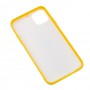 Чохол для iPhone 11 Pro Max New glass жовтий