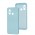 Чехол для Xiaomi Redmi 12C/11A/Poco C55 Silicone Full Трезубец бирюзовый / sea blue
