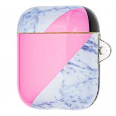 Чохол для AirPods Fashion marble "рожевий III"