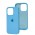 Чохол для iPhone 14 Pro Square Full silicone блакитний / blue