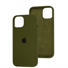 Чехол для iPhone 13/14 Square Full silicone зеленый / army green