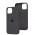 Чохол для iPhone 13 / 14 Square Full silicone сірий / dark grey