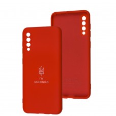 Чехол для Samsung Galaxy A50/A50s/A30s Silicone Full Трезубец красный