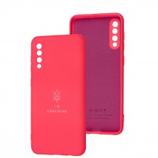 Чехол для Samsung Galaxy A50/A50s/A30s Silicone Full Трезубец розовый / barbie pink