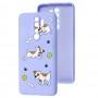 Чохол для Xiaomi Redmi Note 8 Pro Wave Fancy playful dog / light purple