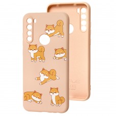 Чохол для Xiaomi Redmi Note 8T Wave Fancy playful cat / pink sand
