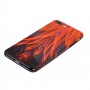 Чехол Glossy Feathers для iPhone 7 Plus / 8 Plus оранжевый