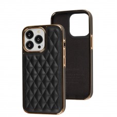 Чехол для iPhone 13 Pro Puloka leather case black