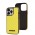 Чехол для iPhone 13 Pro Puloka leather case yellow