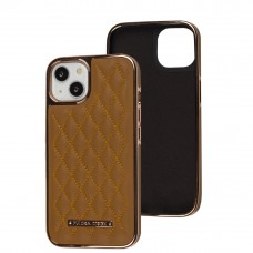 Чехол для iPhone 13 Puloka leather case brown