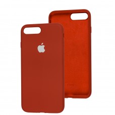 Чехол для iPhone 7 Plus / 8 Plus Silicone Full красный / dark red 