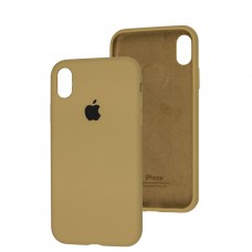 Чехол для iPhone Xr Silicone Full золотистый/gold