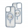 Чохол для iPhone 14 Pro Max Metal Bezel MagSafe сірий