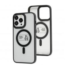 Чехол для iPhone 13 Pro Max Metal Bezel MagSafe черный