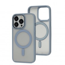 Чехол для iPhone 13 Pro Metal Bezel MagSafe серый