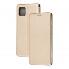 Чехол книжка Premium для Samsung Galaxy Note 10 Lite (N770) золотистый