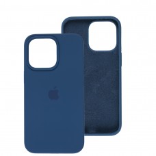 Чохол для iPhone 13 Pro Square Full silicone синій / blue cobalt