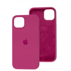 Чохол для iPhone 13 / 14 Square Full silicone малиновий / dragon fruit