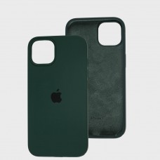Чехол для iPhone 13 Silicone Full зеленый / dark green