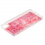 Чохол для iPhone Xs Max блискітки вода рожевий "кольорові ананасики"