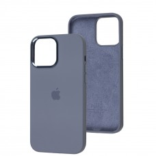 Чохол для iPhone 13 Pro Max New silicone Metal Buttons lavender gray
