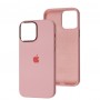 Чохол для iPhone 13 Pro Max New silicone Metal Buttons light pink