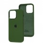 Чохол для iPhone 14 Pro Max New silicone Metal Buttons atroviren