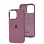 Чохол для iPhone 14 Pro Max New silicone Metal Buttons black currant