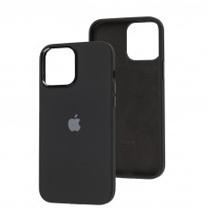 Чехол для iPhone 14 Pro Max New silicone Metal Buttons black