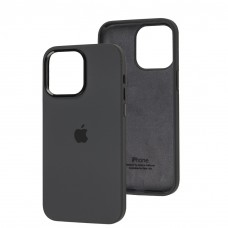 Чохол для iPhone 14 Pro Max New silicone Metal Buttons dark gray