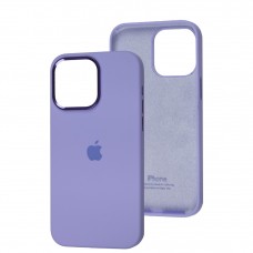 Чехол для iPhone 14 Pro Max New silicone Metal Buttons elegant purple