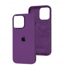 Чехол для iPhone 14 Pro Max New silicone Metal Buttons grape