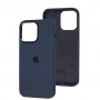 Чохол для iPhone 14 Pro Max New silicone Metal Buttons midnighte blue